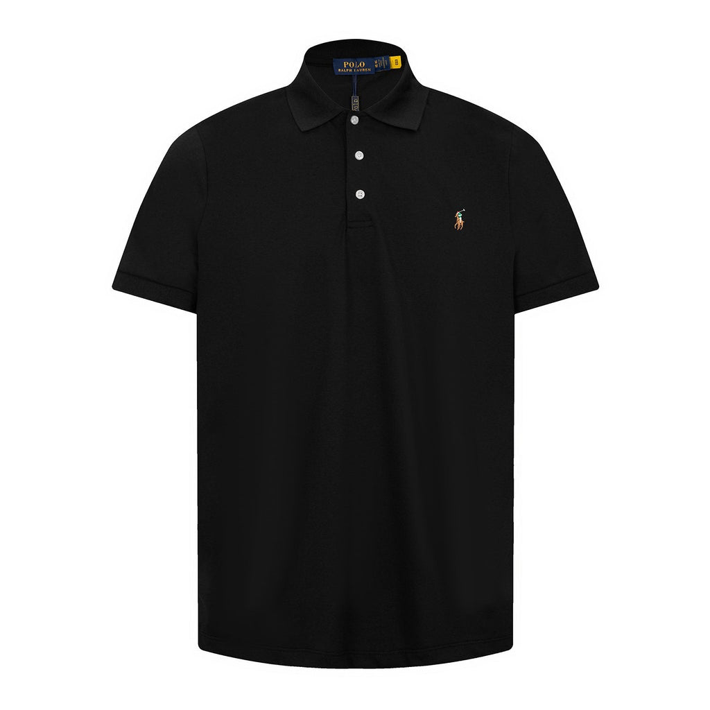 Test2-Ralph Lauren Three-Button Short-Sleeve Polo Shirt — front