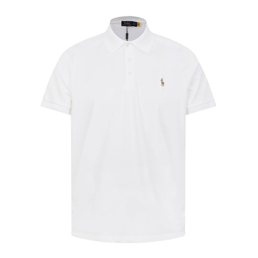 Test2-Ralph Lauren Three-Button Short-Sleeve Polo Shirt — front