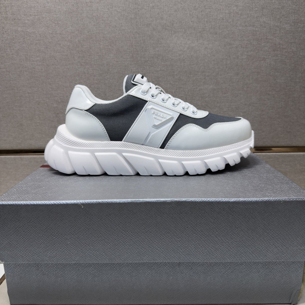 Prada Paneled Low-Top Sneakers — front