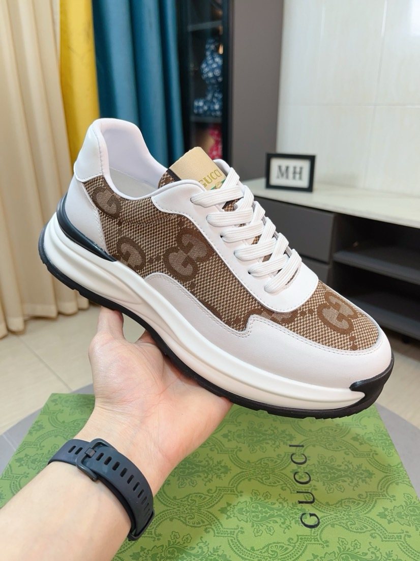 Gucci GG Pattern Sneakers — side