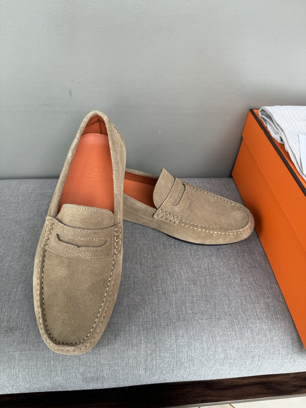 Hermès Men's Driving Loafers — front