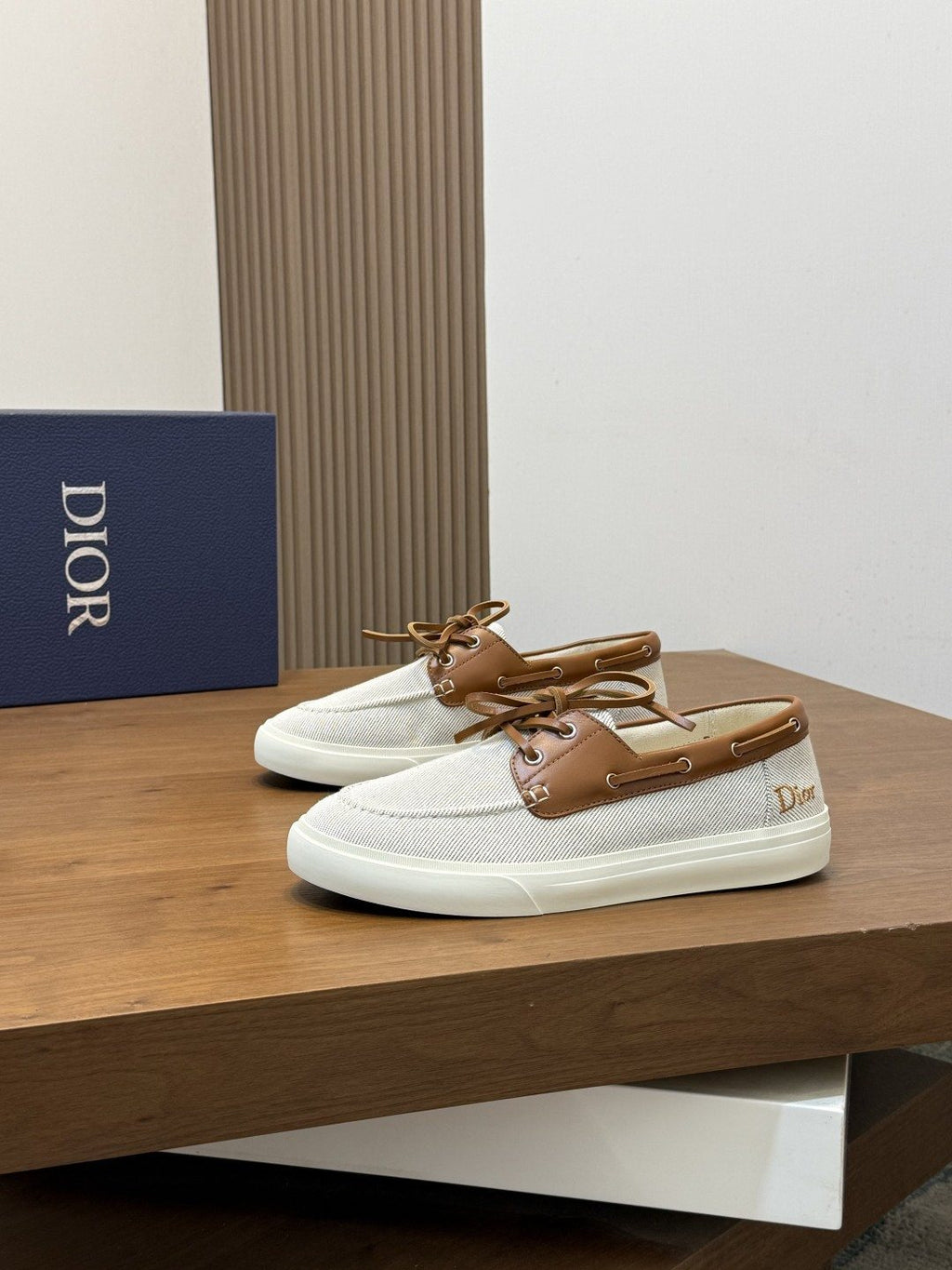Dior Contrast-Trim Lace-Up Casual Shoes — hero