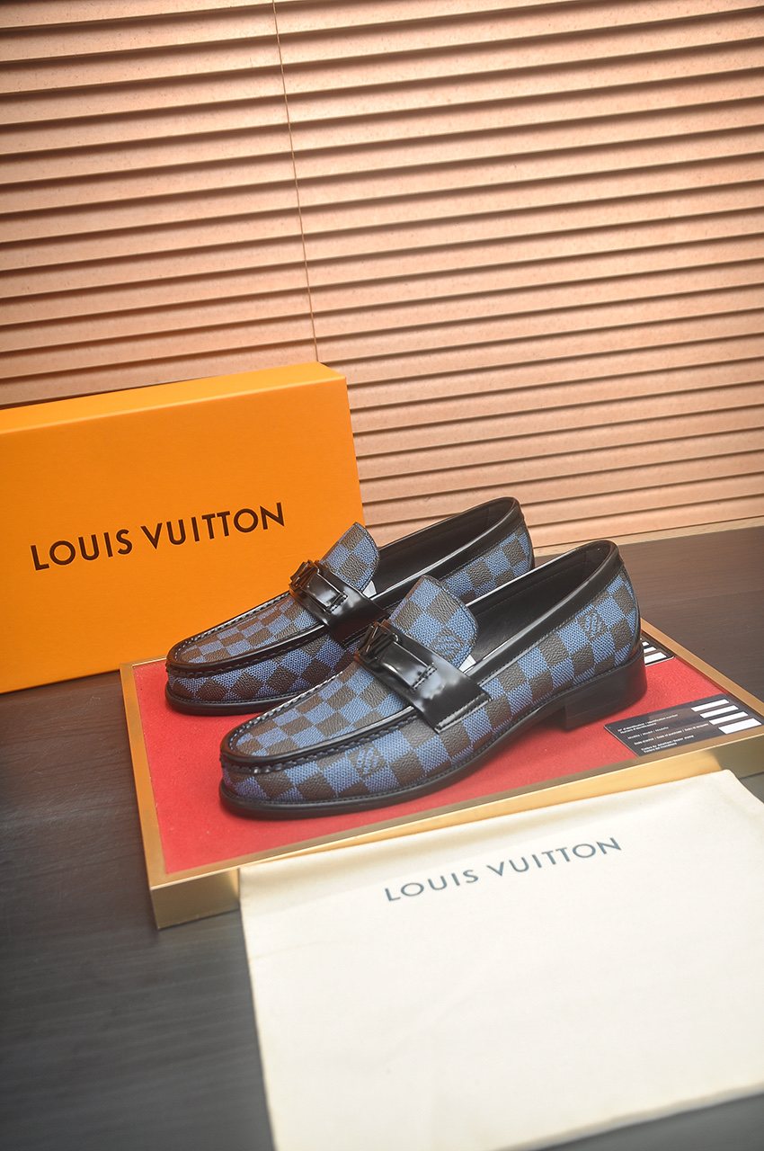 Louis Vuitton Checkerboard Buckle Loafers — hero