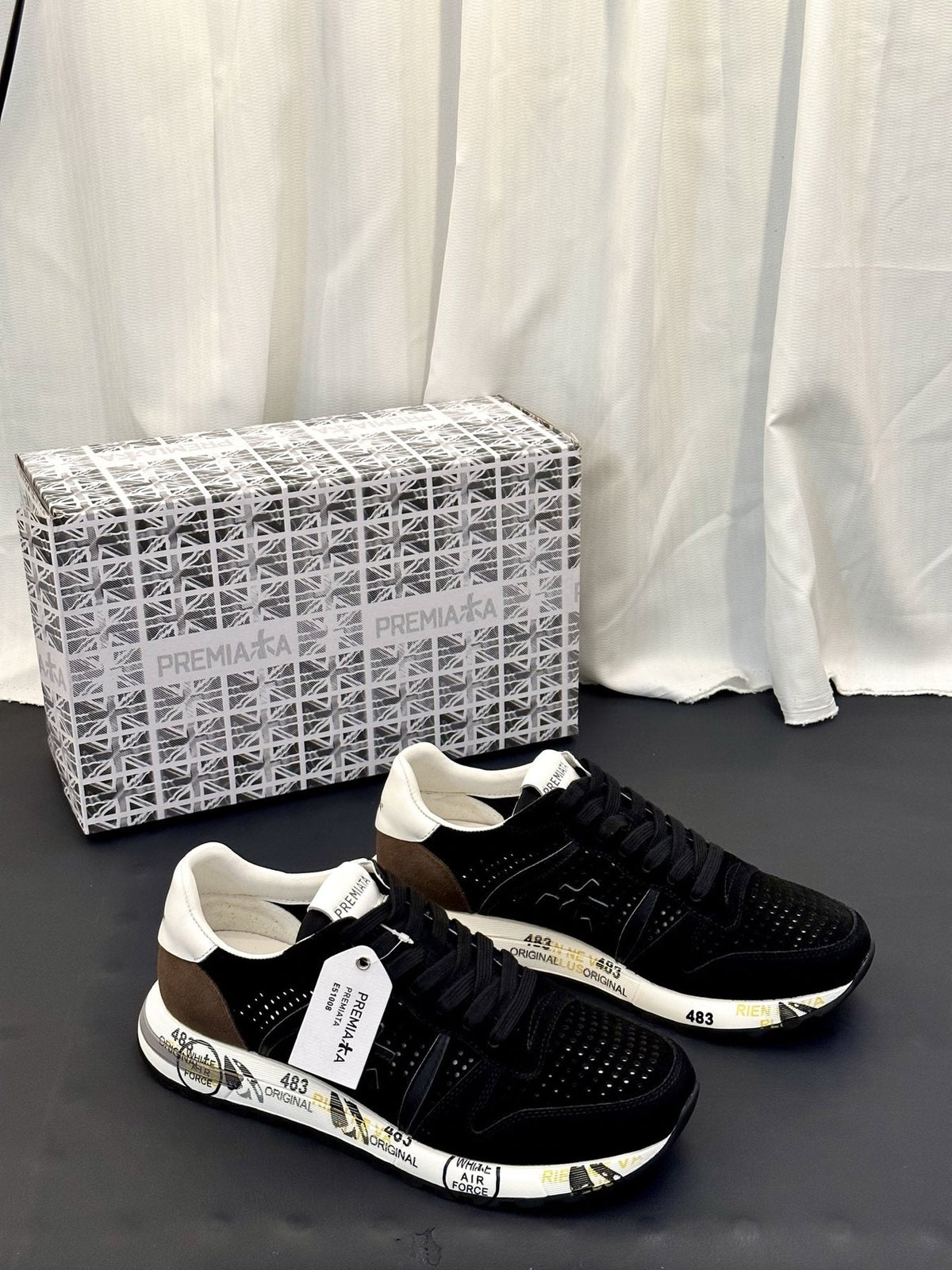 PREMIATA Panel Low-Top Sneakers — front