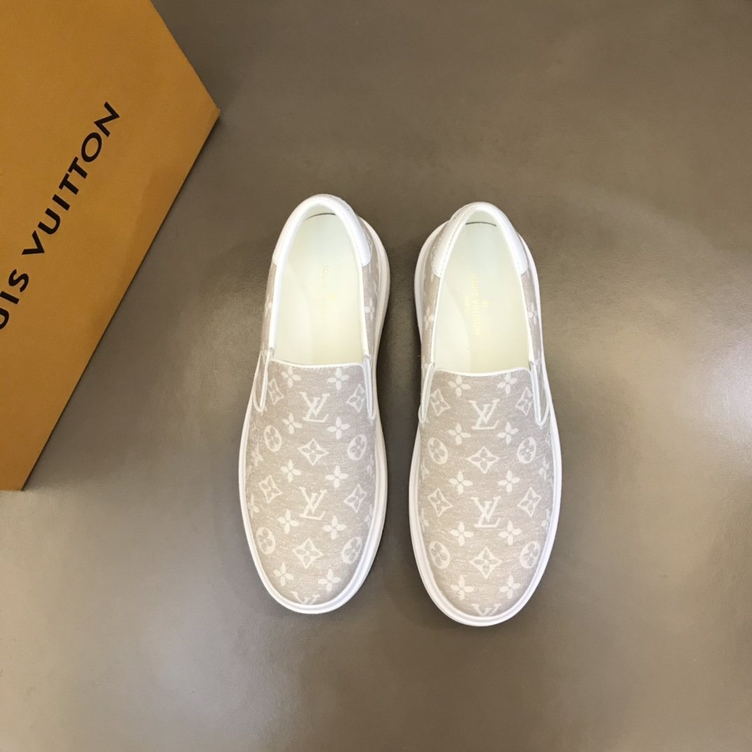 Louis Vuitton Monogram Slip-On Sneakers — front