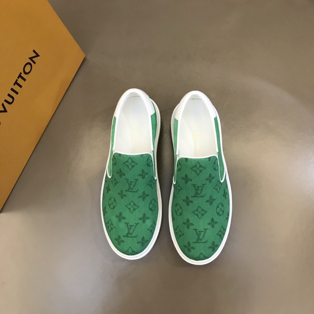 Louis Vuitton Monogram Slip-On Sneakers — front