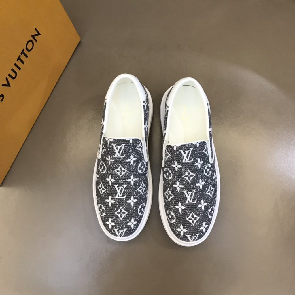 Louis Vuitton Monogram Slip-On Sneakers — front