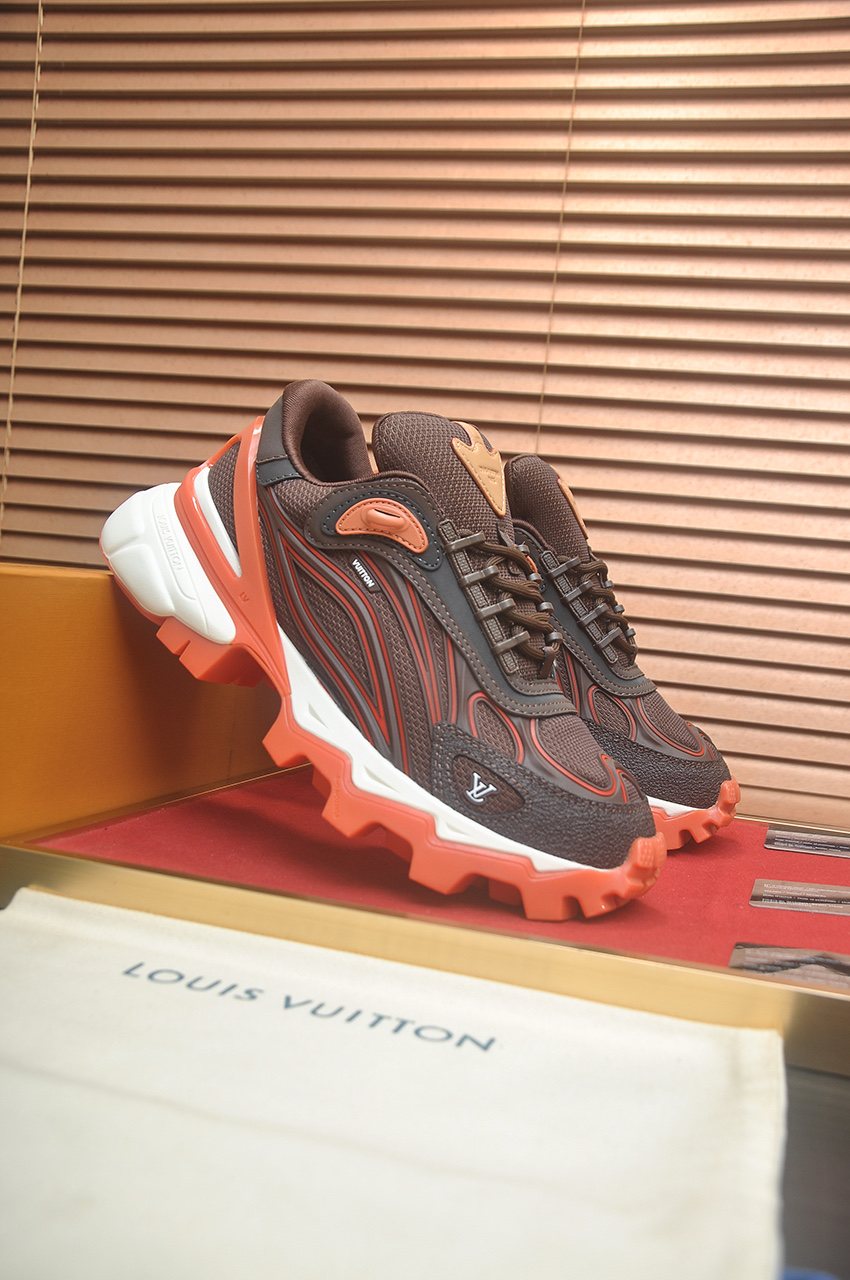 Louis Vuitton Low-Top Lug Sole Sneakers — side
