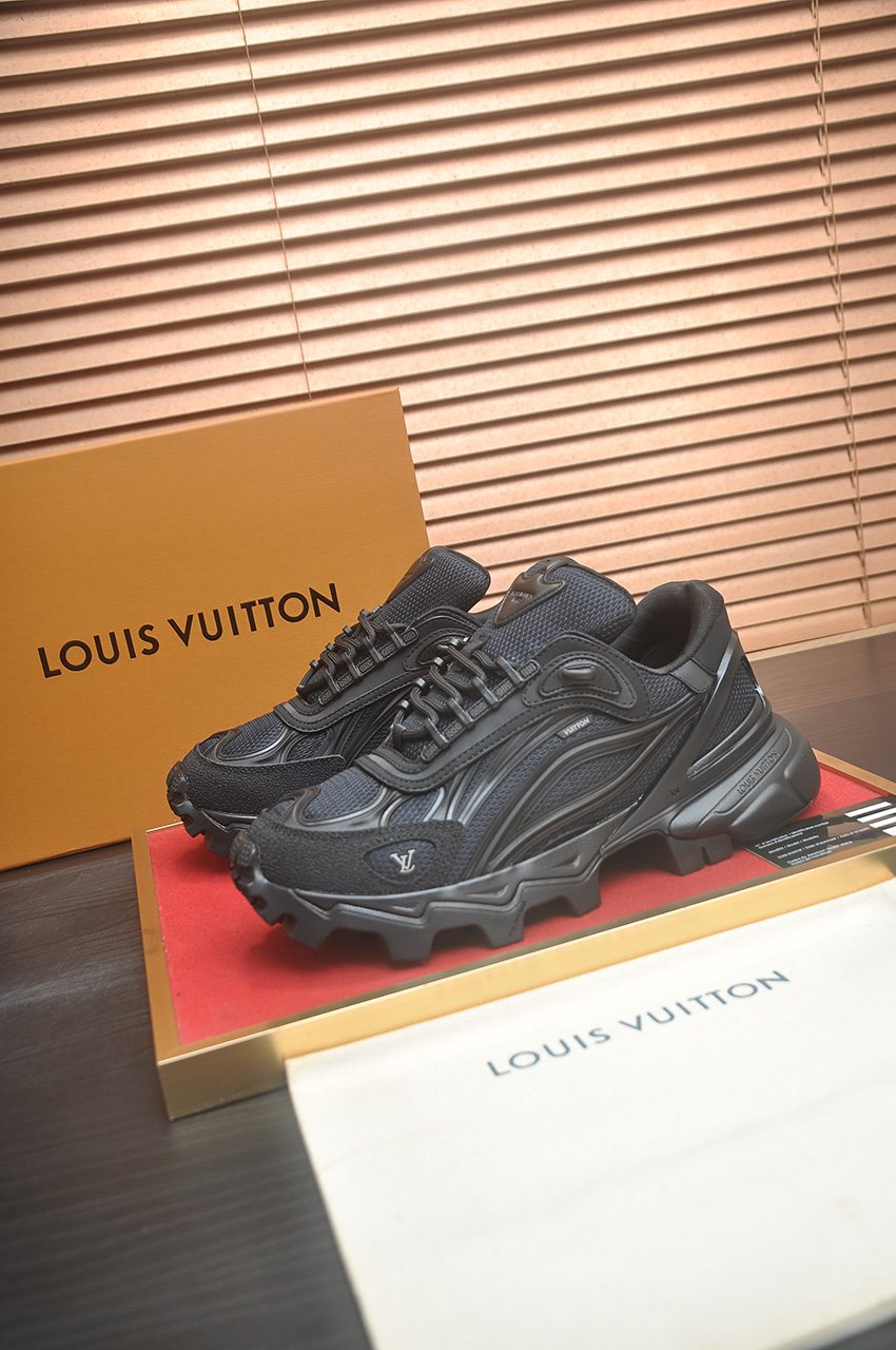 Louis Vuitton Low-Top Lug Sole Sneakers — front
