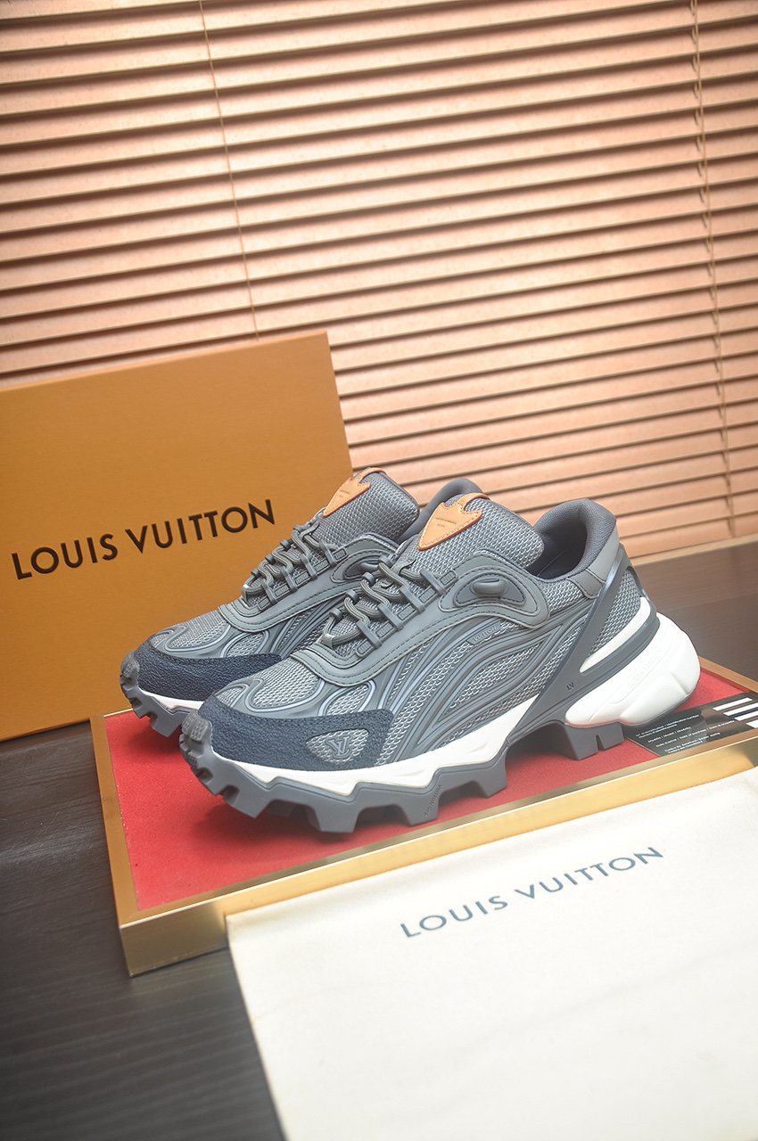 Louis Vuitton Low-Top Lug Sole Sneakers — side