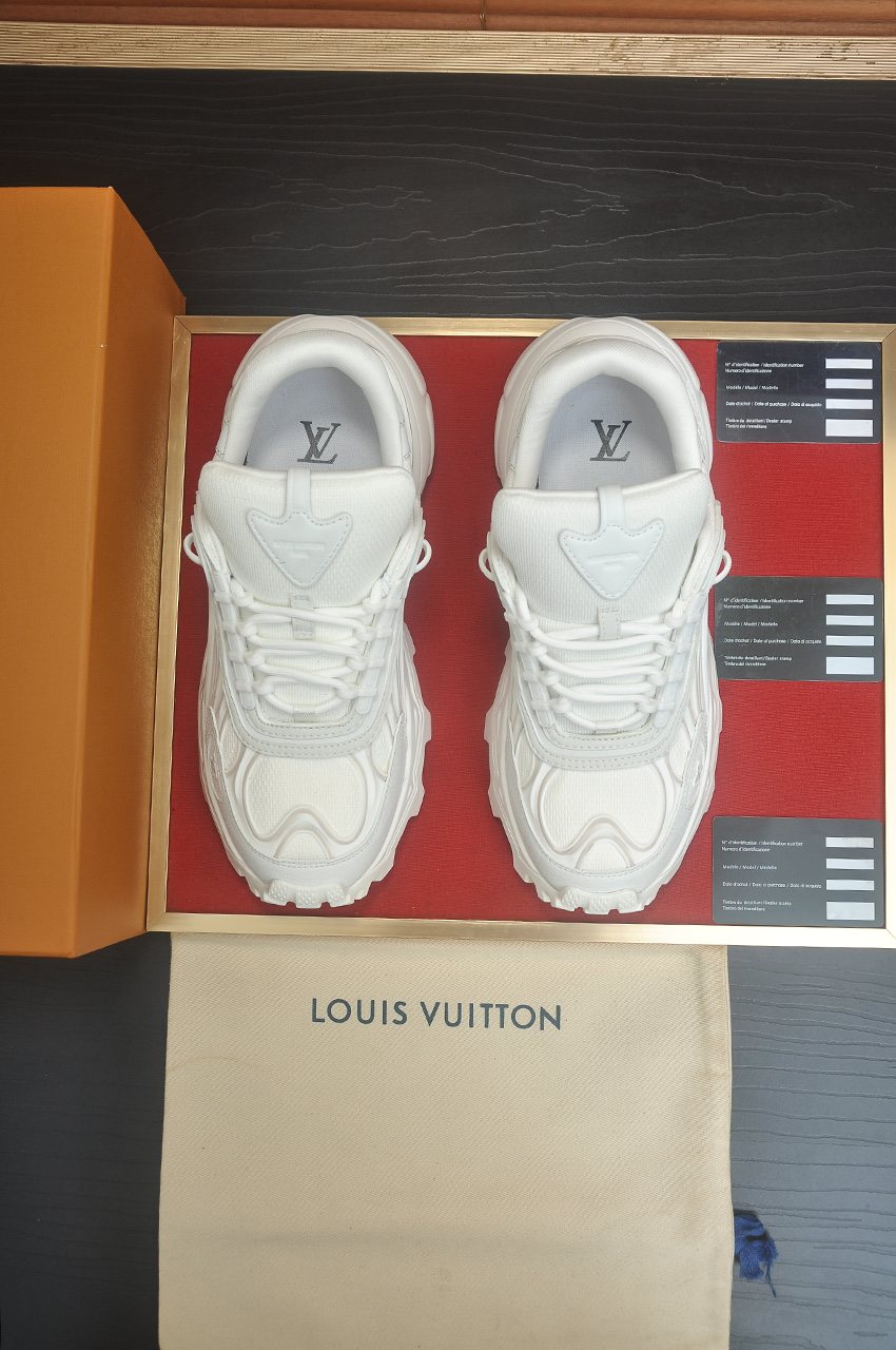 Louis Vuitton Low-Top Lug Sole Sneakers — front