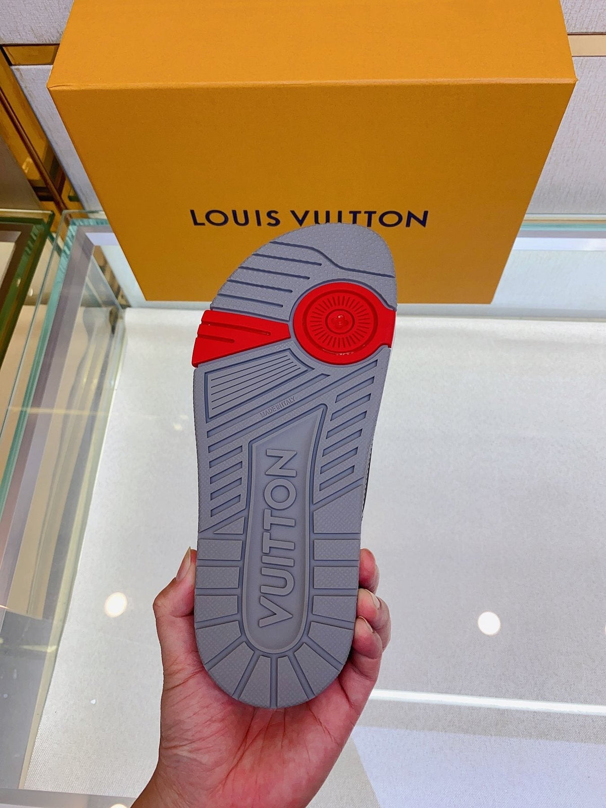 Louis Vuitton Two-Buckle Slide Sandals — front