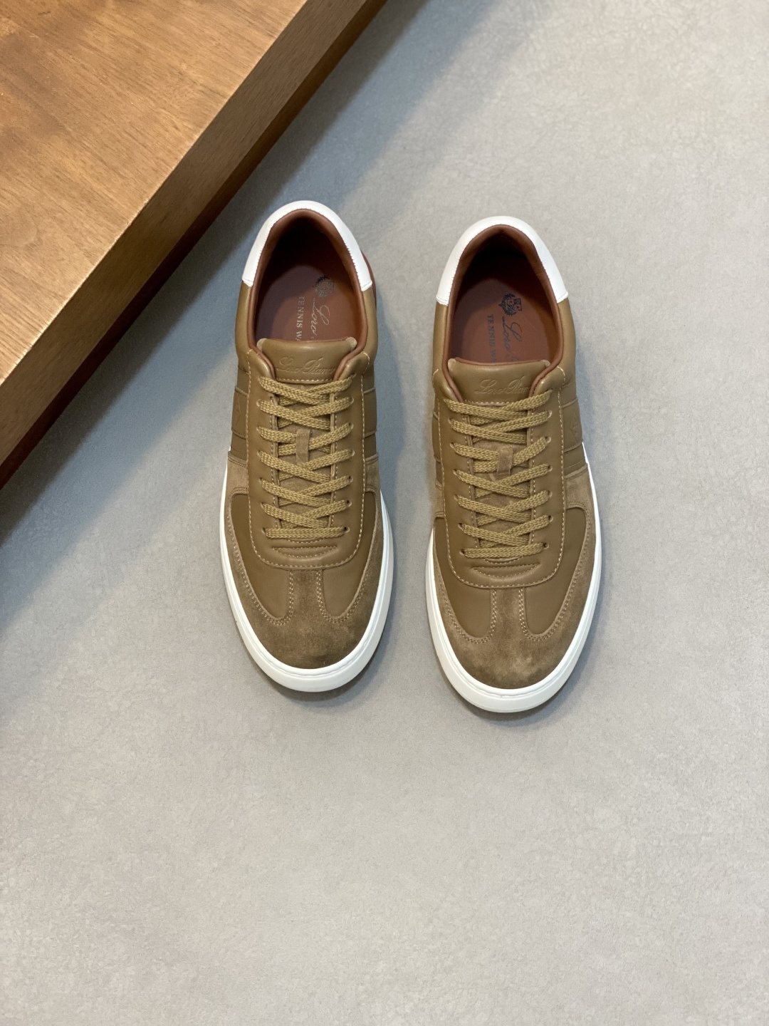Loro Piana Paneled Low-Top Sneakers — front