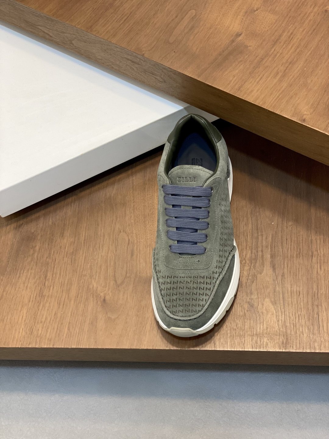 Zilli Textured Lace-Up Sneakers — front