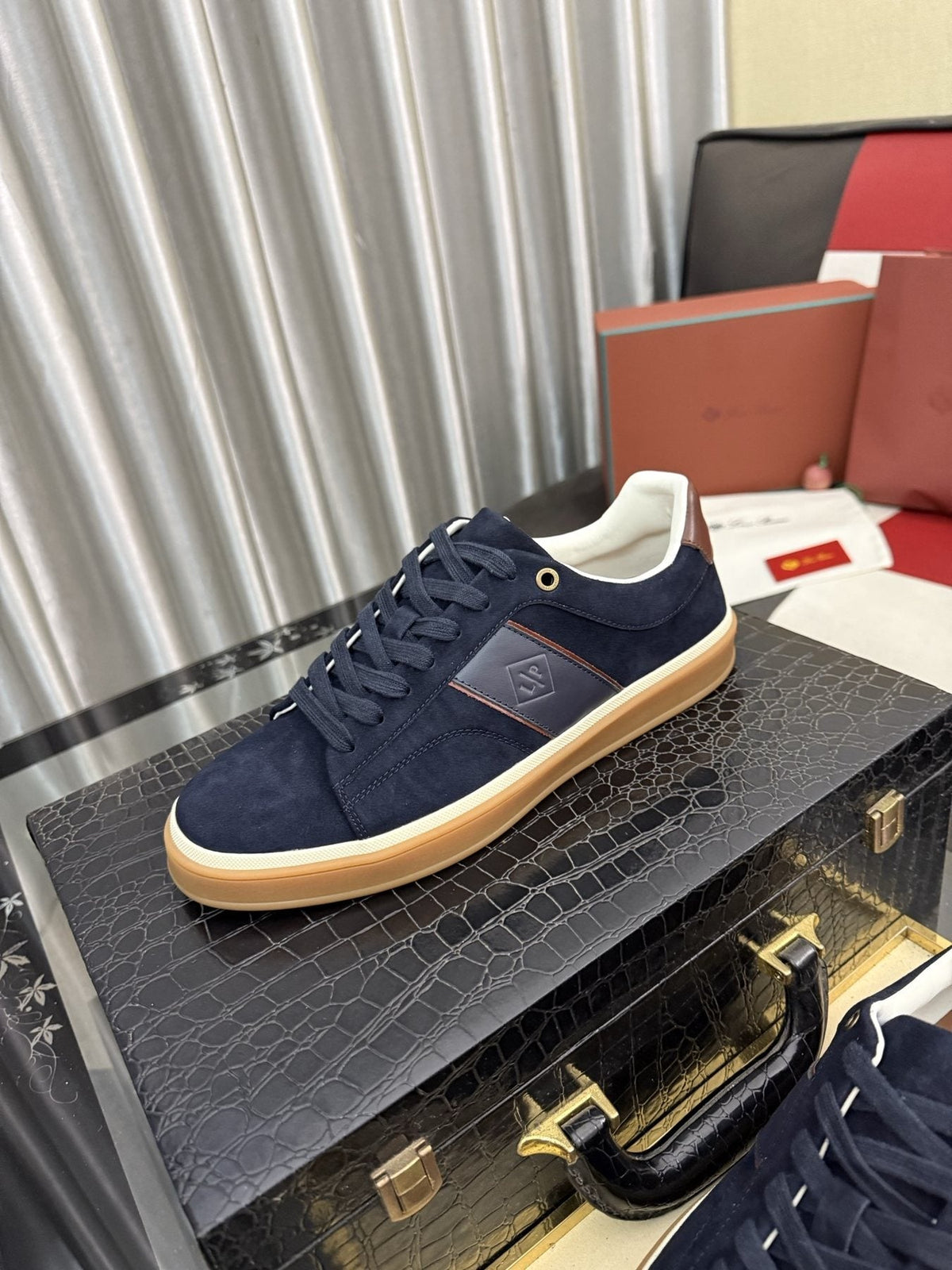 Low-Top Lace-Up Sneakers — front