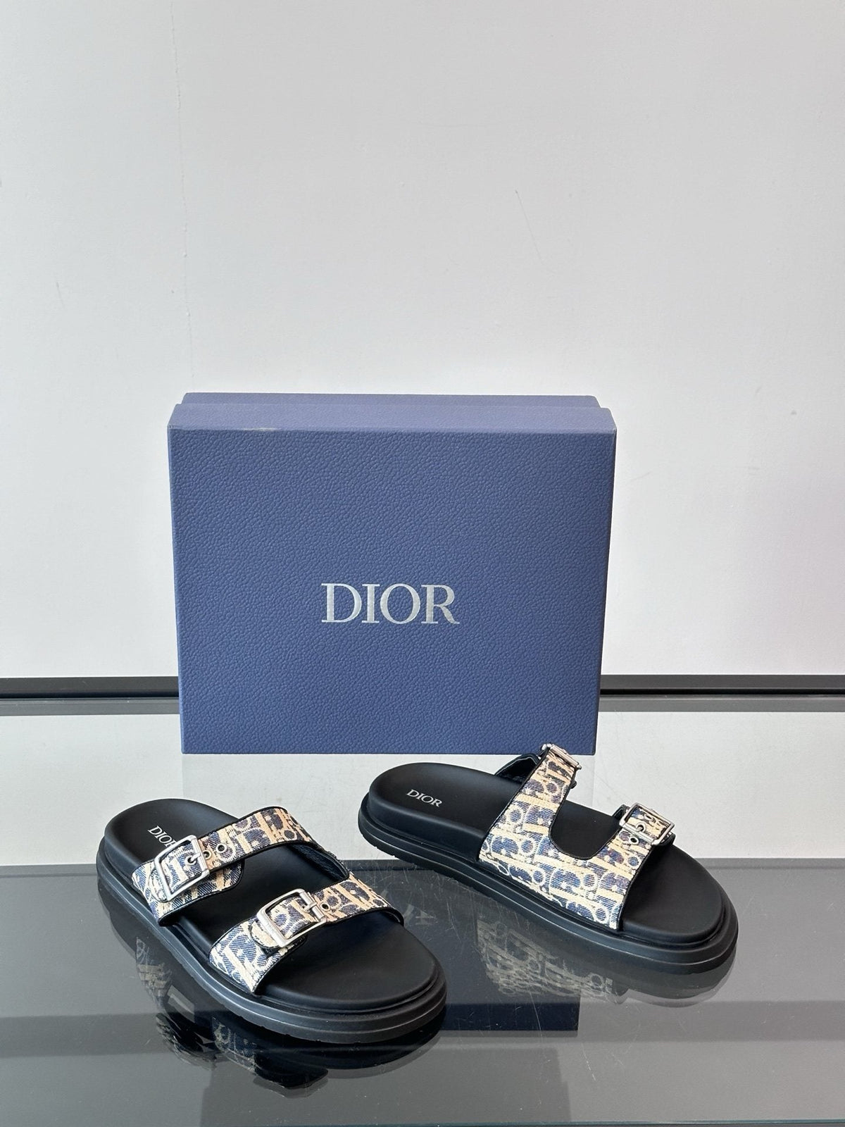 Dior Double-Strap Slide Sandals — hero