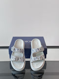 Dior Double-Strap Slide Sandals — front