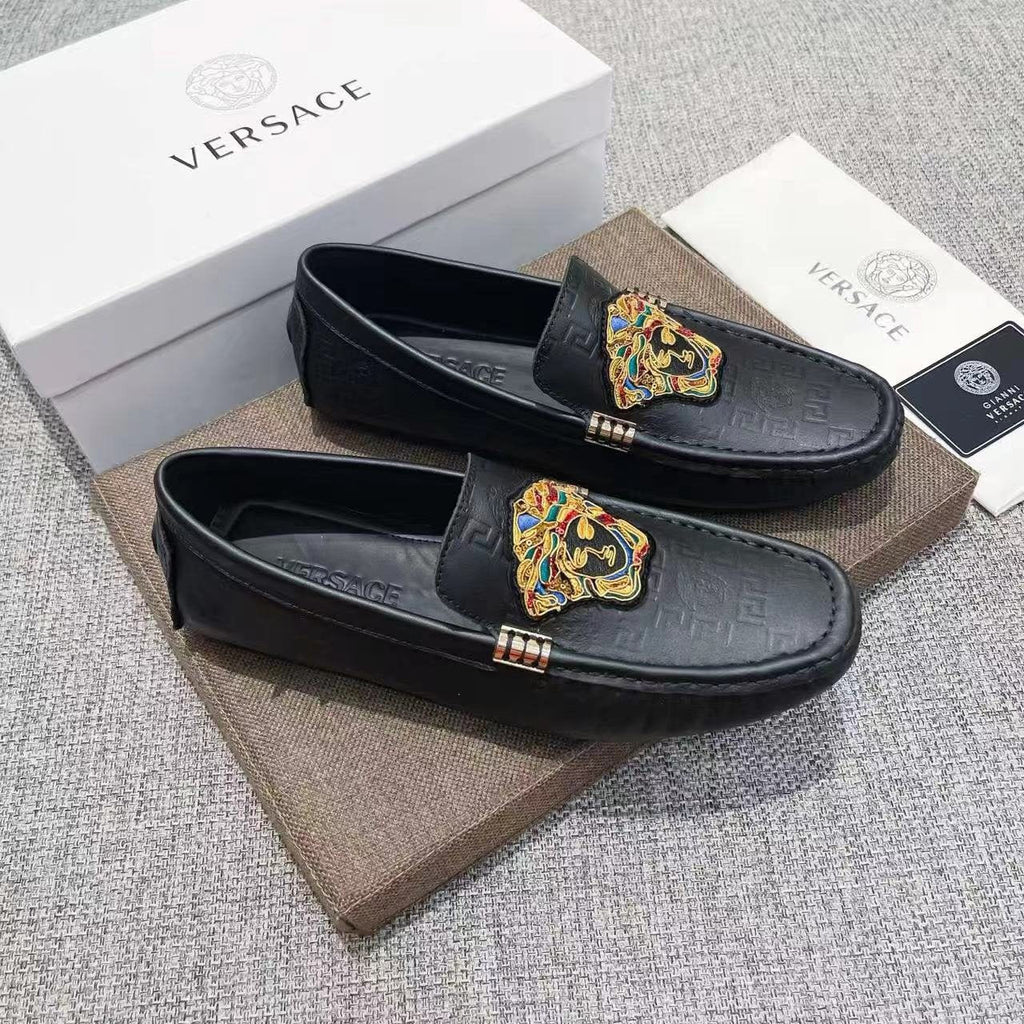 Versace Crest Loafers — front