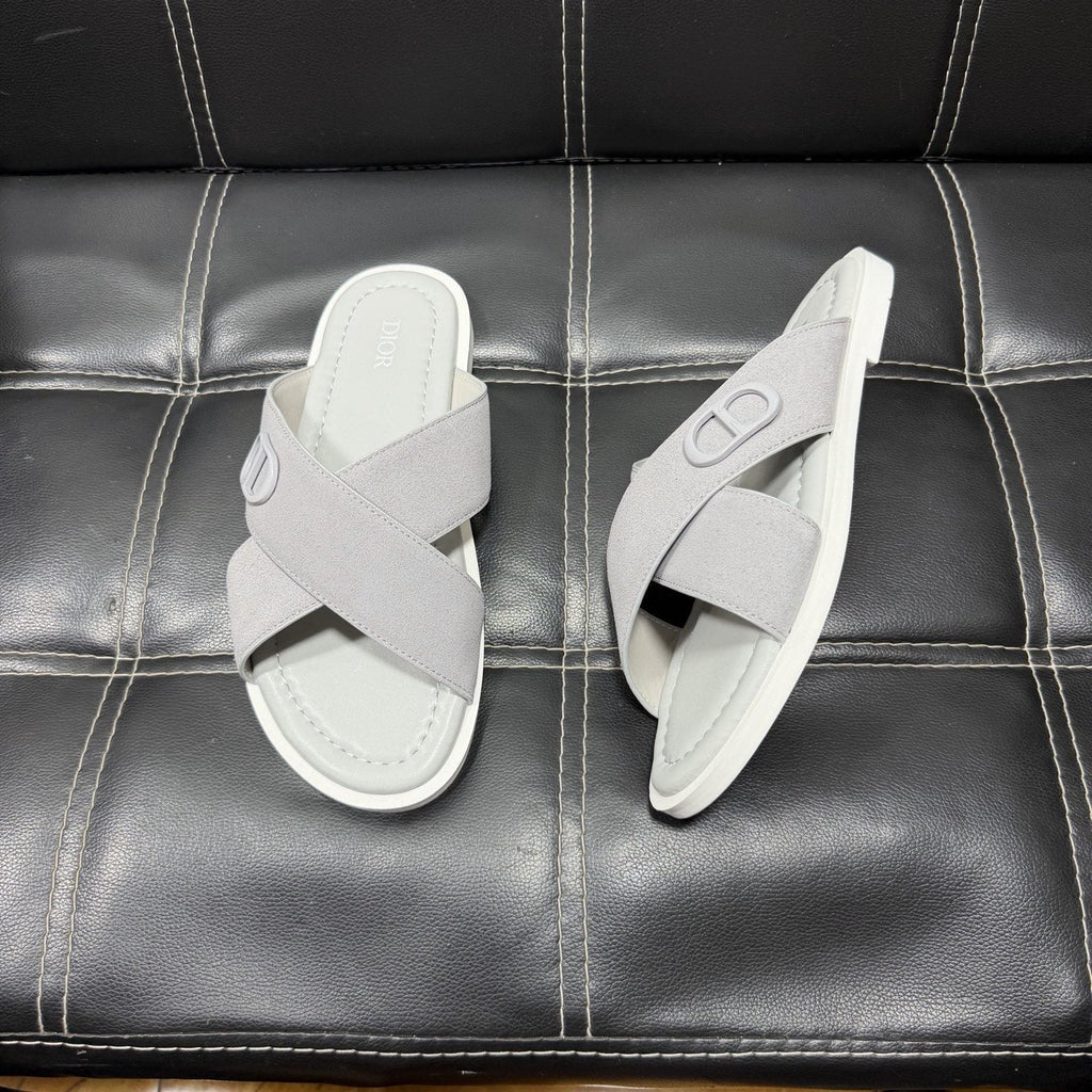 Dior Crossover Slide Sandals — front