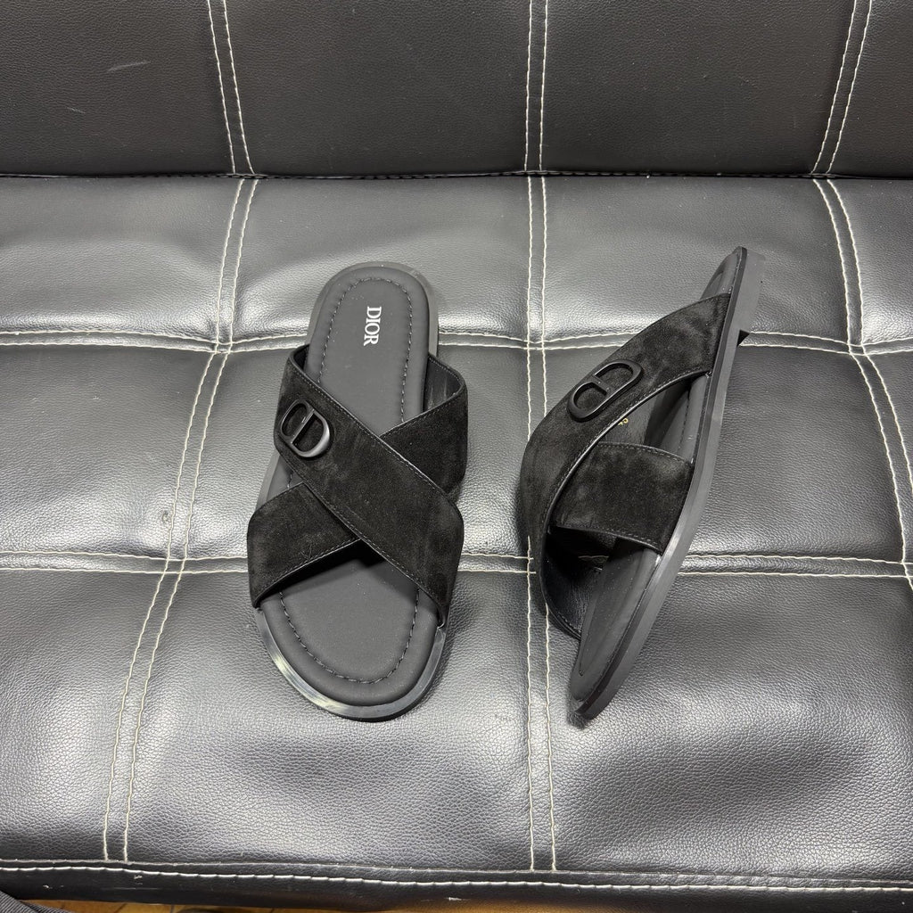 Dior Crossover Slide Sandals — front