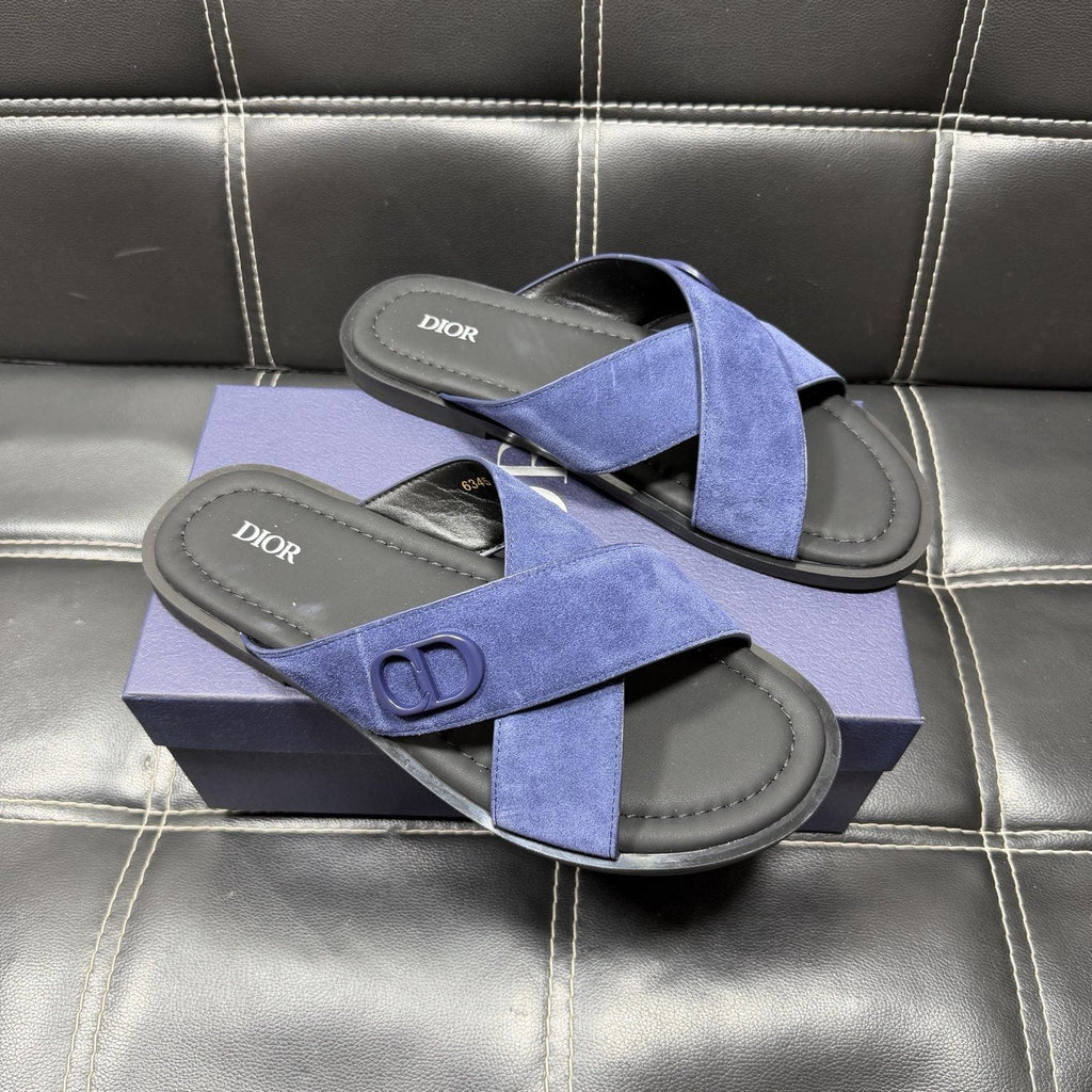 Dior Crossover Slide Sandals — front