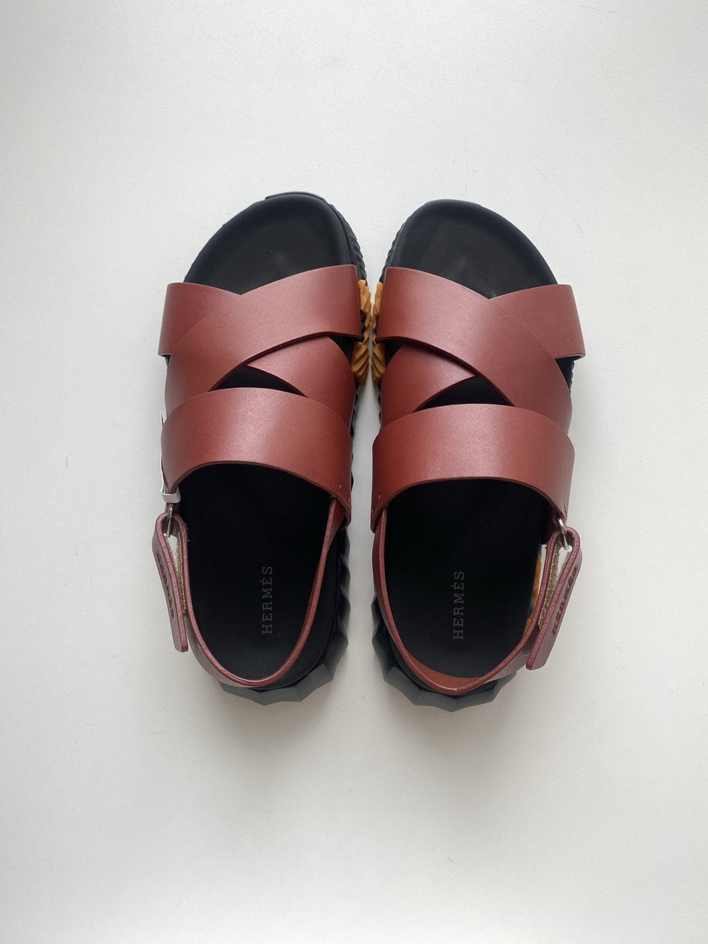 Hermès Nappa Calfskin Slingback Sandals — front