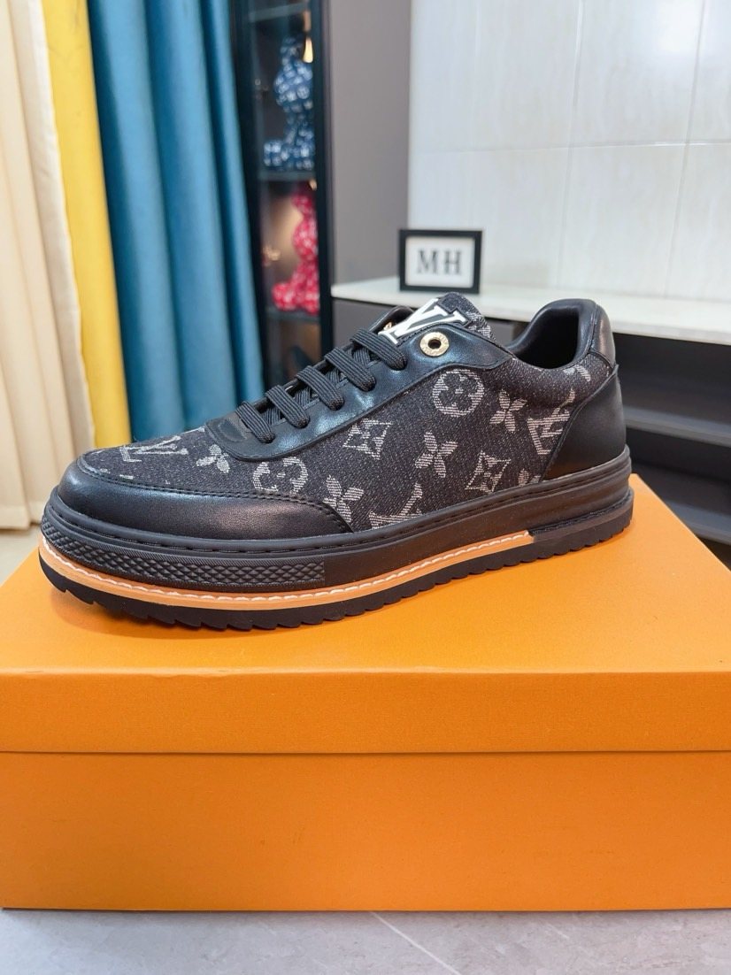 Louis Vuitton Monogram Low-Top Sneakers — side