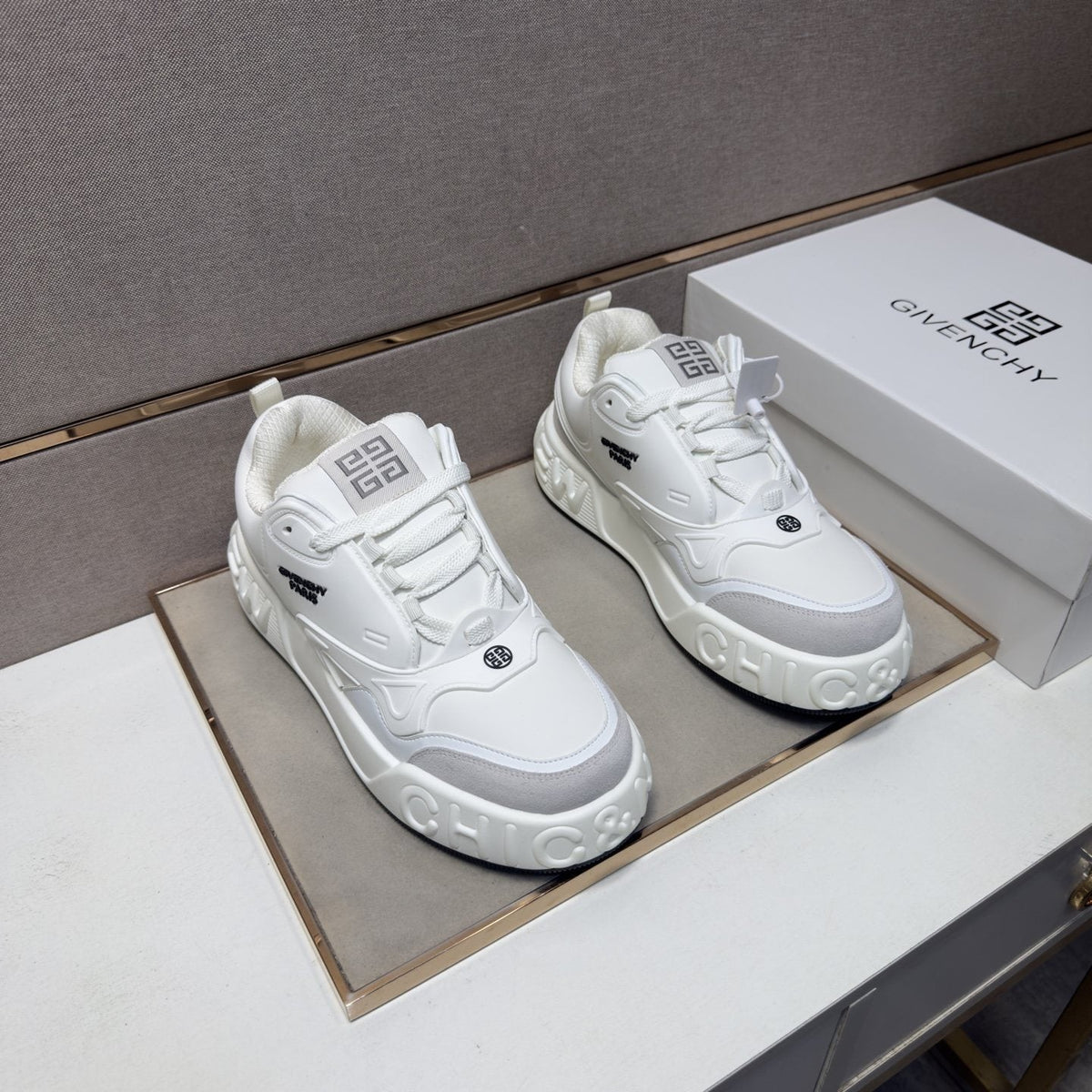 Givenchy Layered Panel Sneakers — front