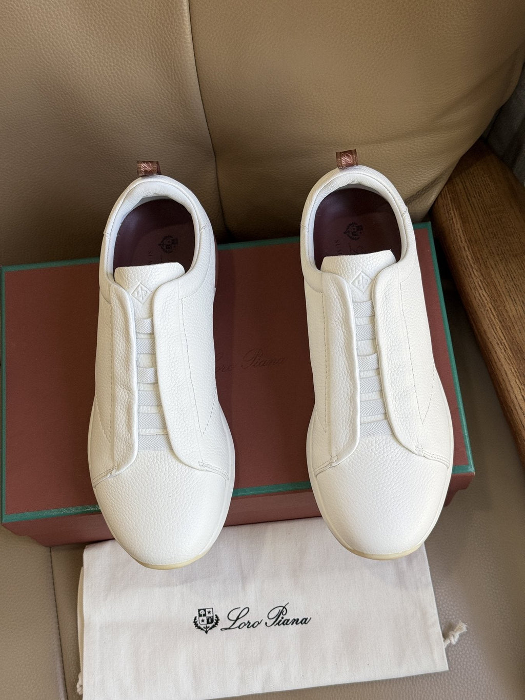 Loro Piana Slip-On Sneakers — front