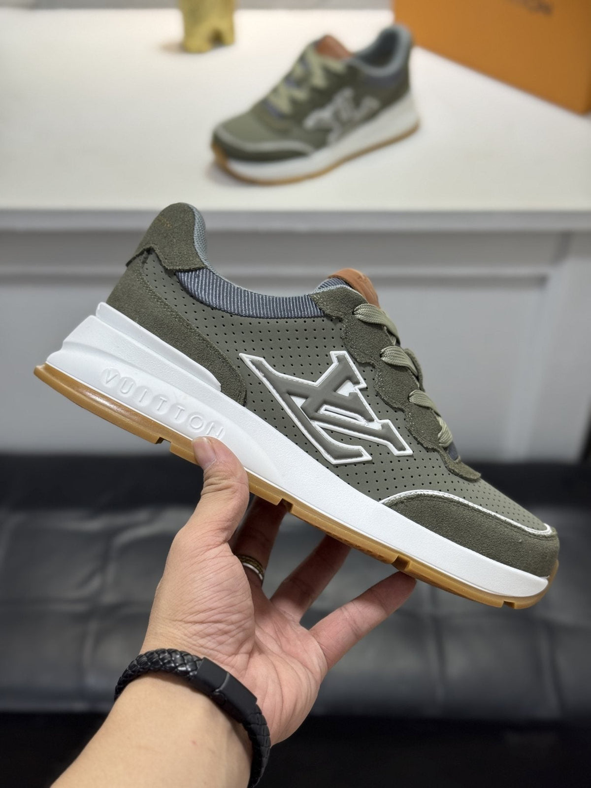 Louis Vuitton LV-Detail Low-Top Sneakers — side