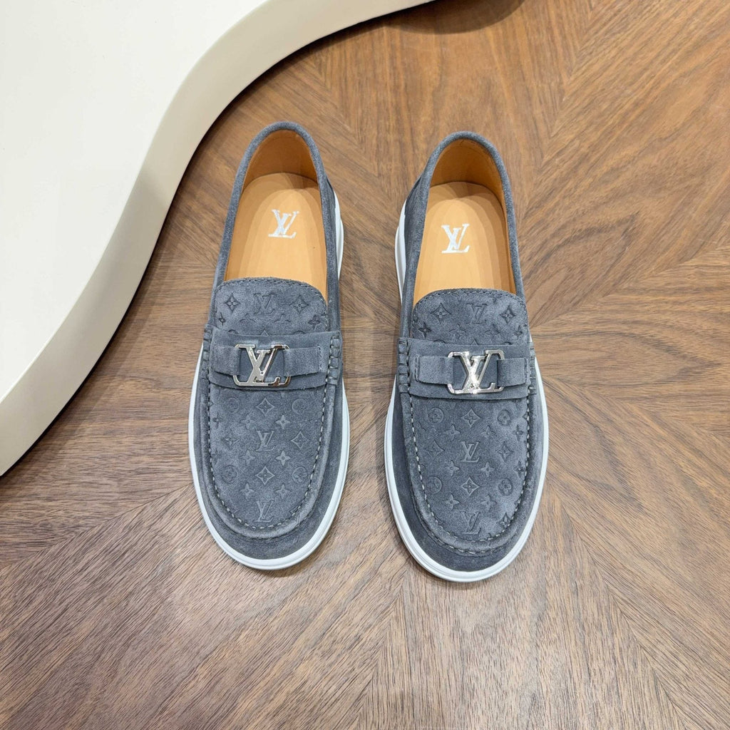 Louis Vuitton Embossed Slip-On Sneakers — front