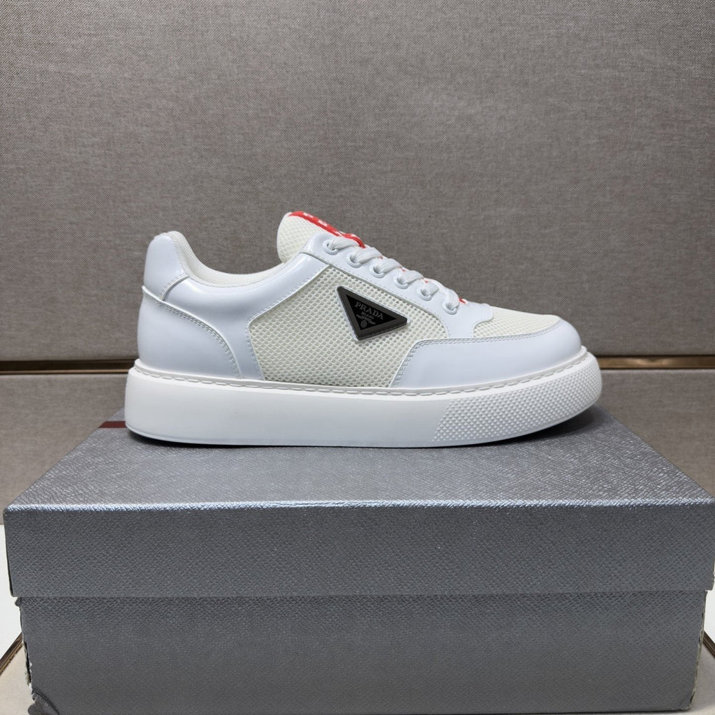 Prada Mesh Panel Low-Top Sneakers — side