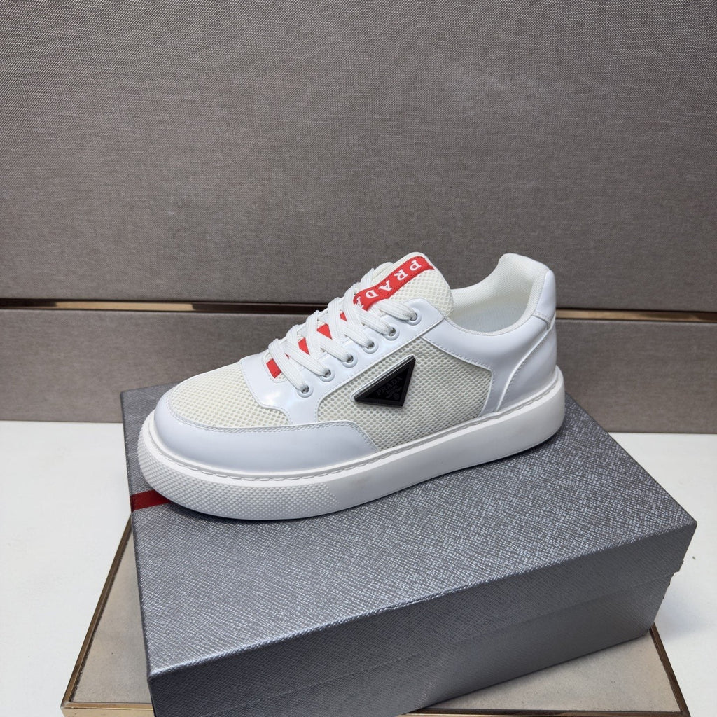 Prada Mesh Panel Low-Top Sneakers — front