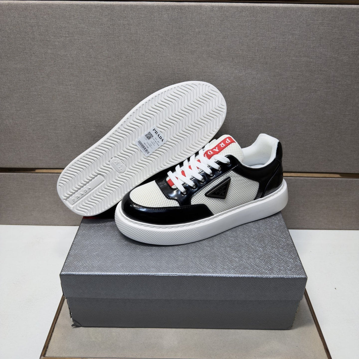 Prada Mesh Panel Low-Top Sneakers — back