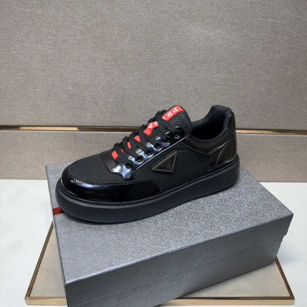 Prada Mesh Panel Low-Top Sneakers — front