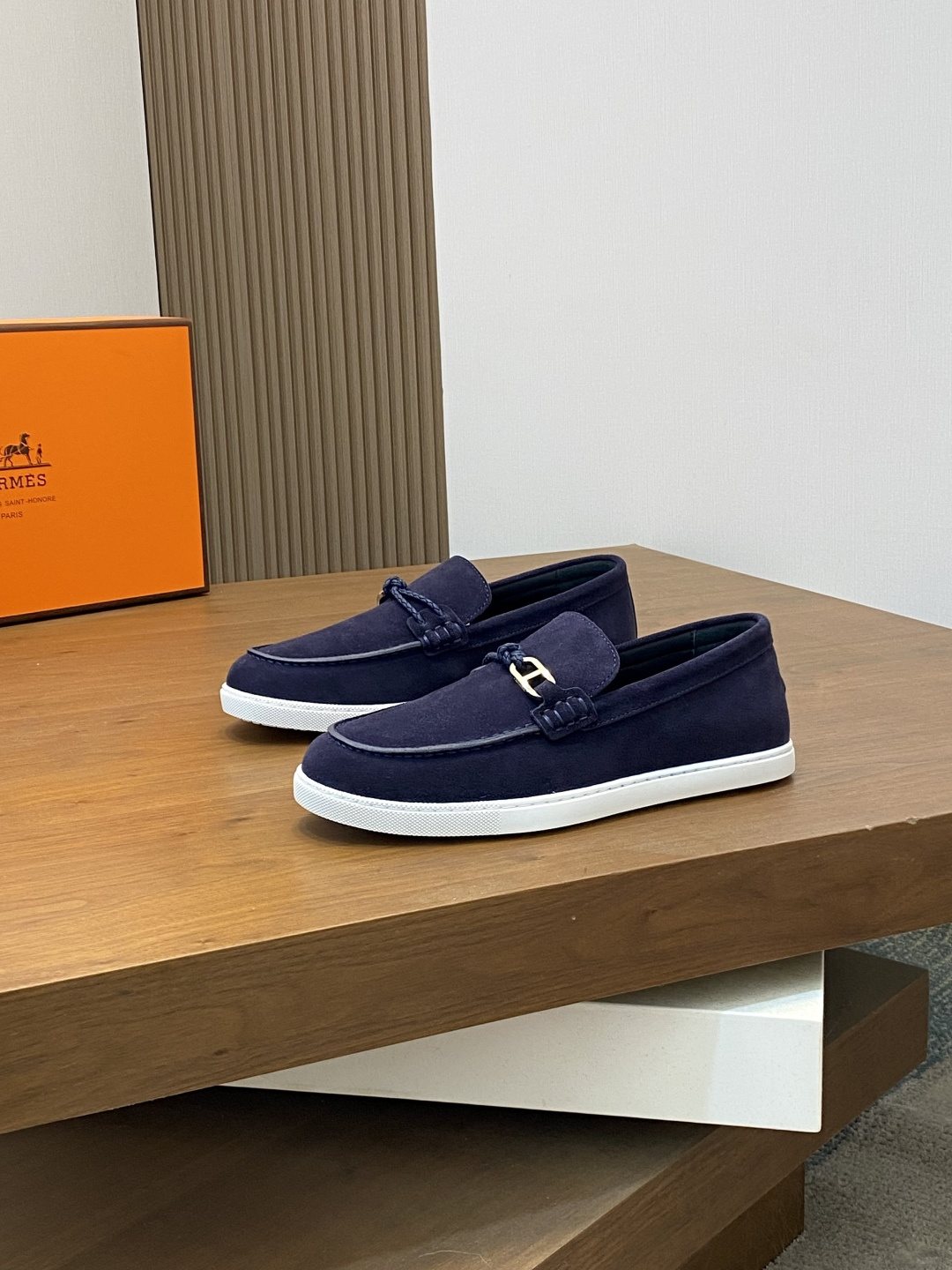 Hermès Bit-Detail Men's Loafers — front