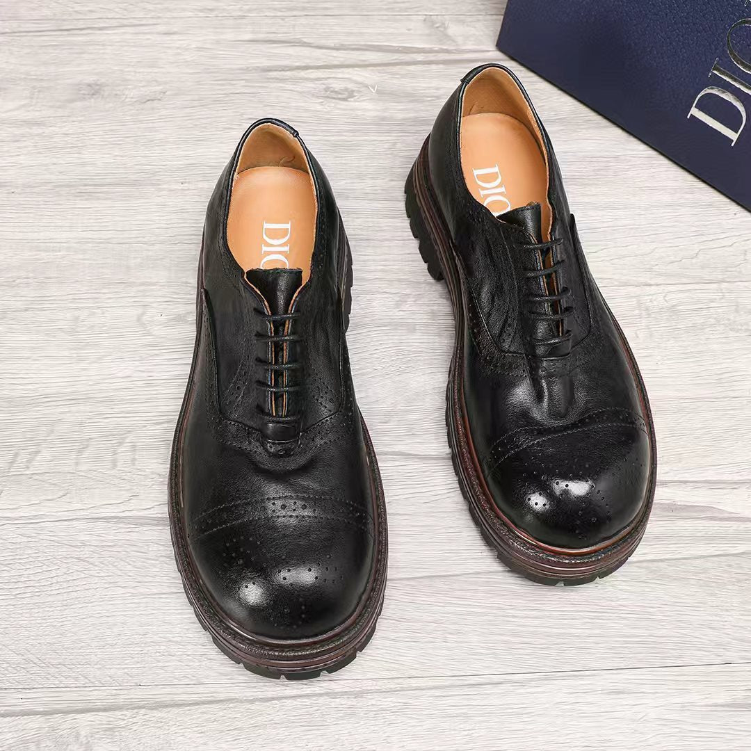Dior Lace-Up Brogue Shoes — front