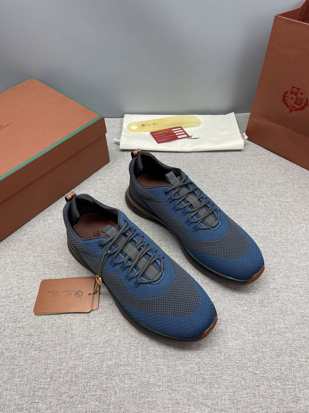 Loro Piana Tennis Walk Low-Top Sneakers — front