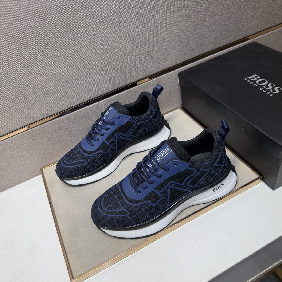 Hugo Boss Graphic Panel Sneakers — front