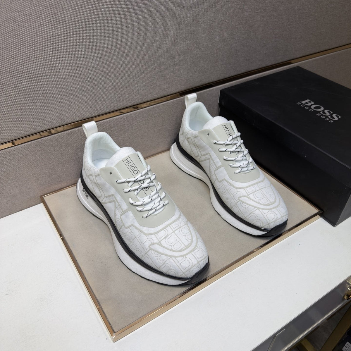 Hugo Boss Graphic Panel Sneakers — front