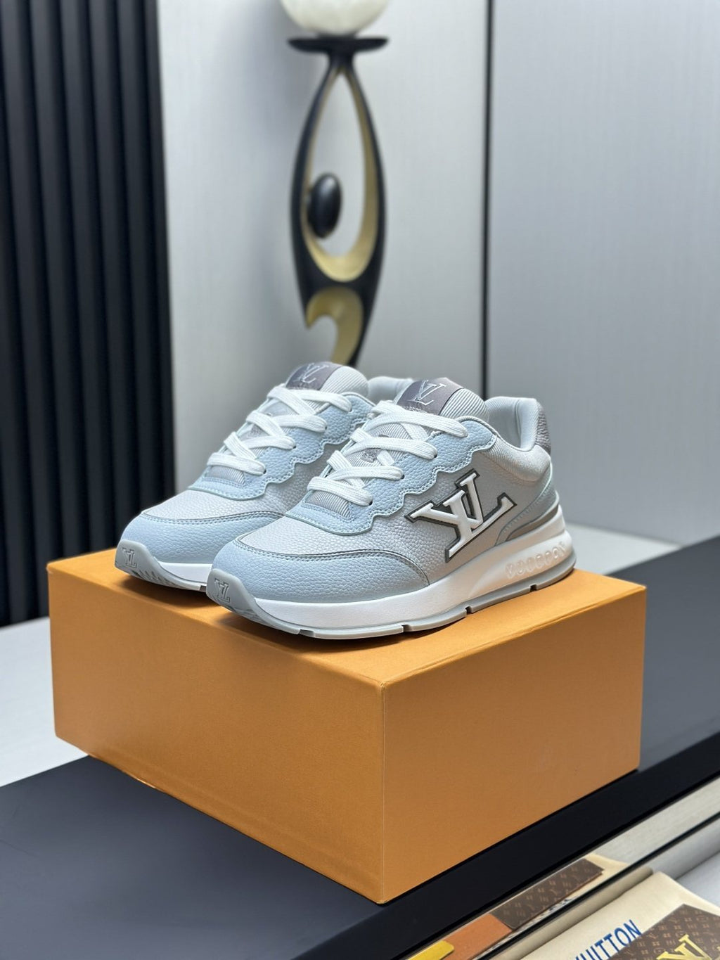 Louis Vuitton Low-Top Lace-Up Sneakers — front
