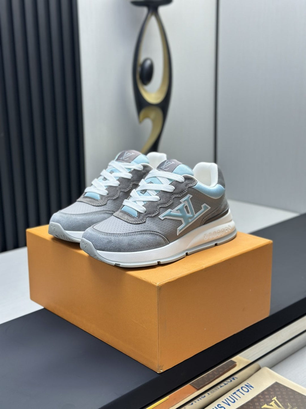 Louis Vuitton Low-Top Lace-Up Sneakers — front