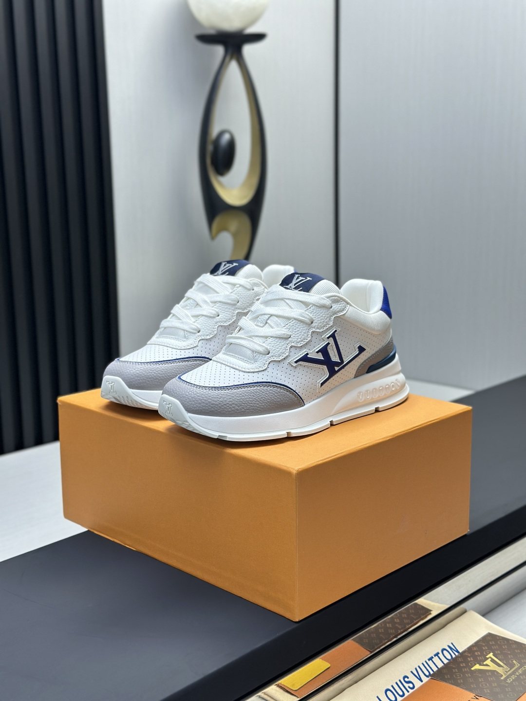 Louis Vuitton Low-Top Lace-Up Sneakers — front