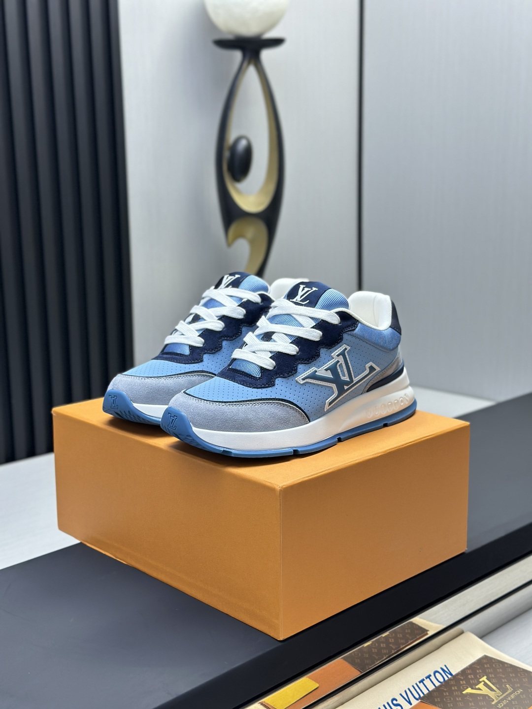 Louis Vuitton Low-Top Lace-Up Sneakers — front