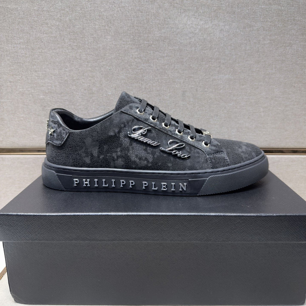 Philipp Plein Script Detail Low-Top Sneakers — front