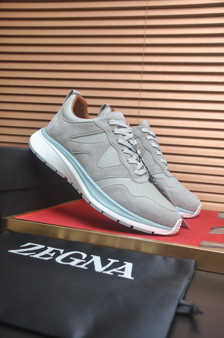 ZEGNA Low-Top Panel Sneakers — front