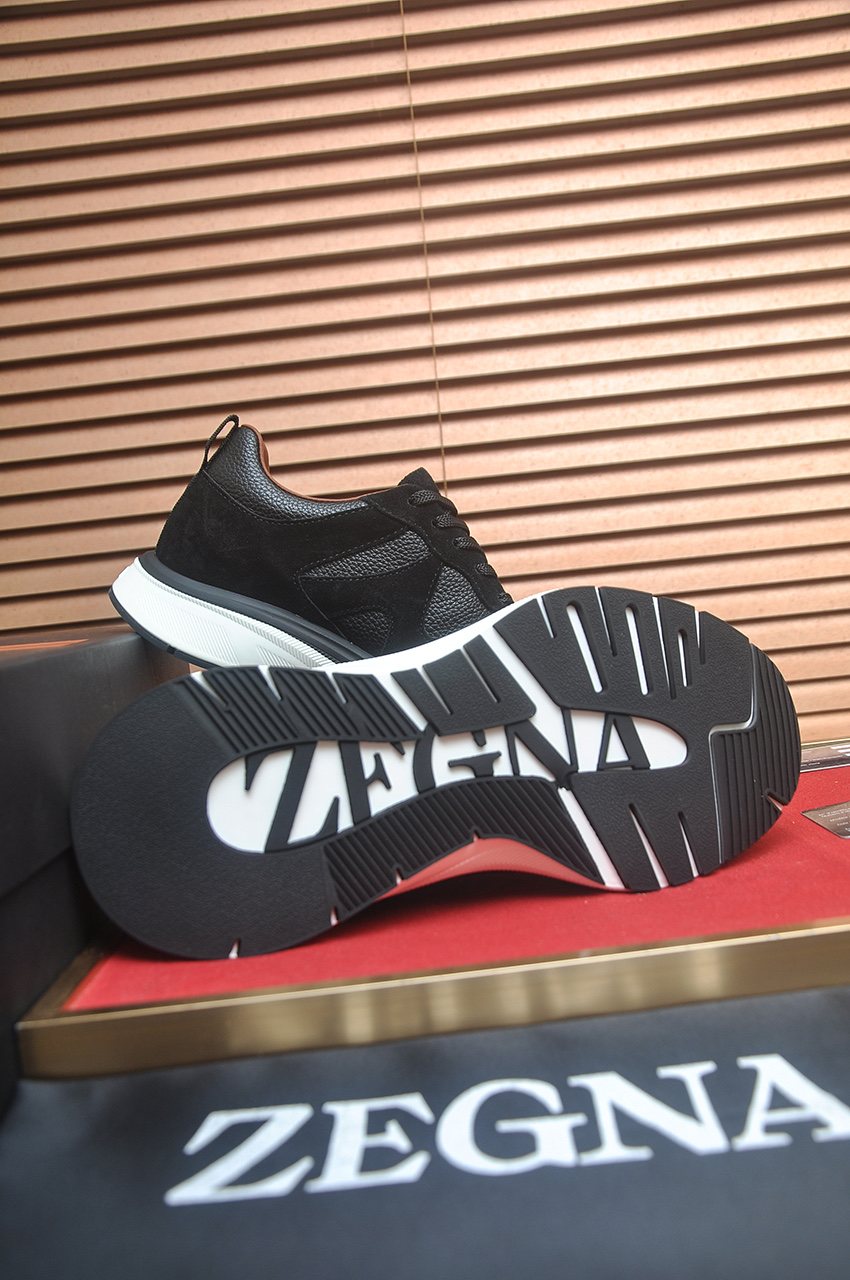 ZEGNA Low-Top Panel Sneakers — side
