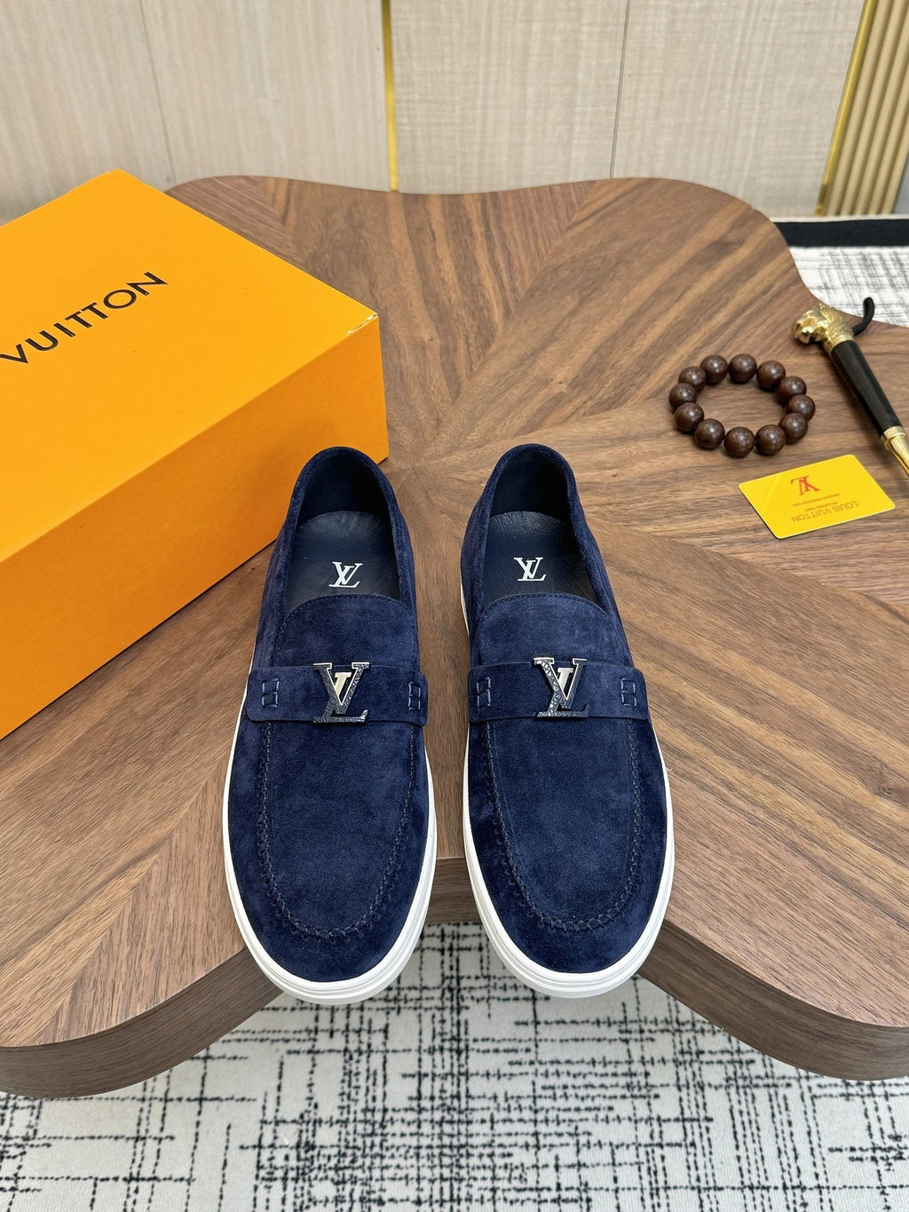 Louis Vuitton Textured Slip-On Sneakers — hero