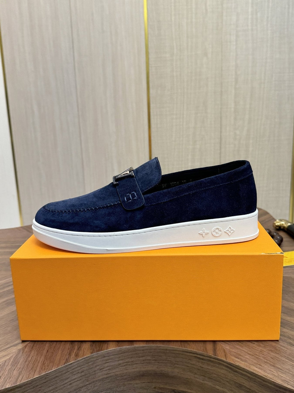 Louis Vuitton Textured Slip-On Sneakers — side
