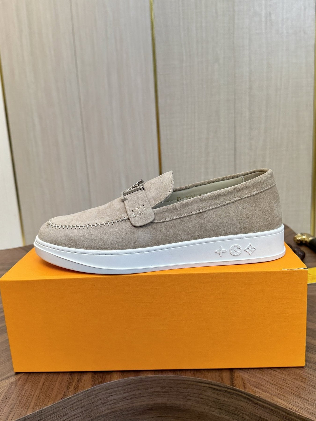 Louis Vuitton Textured Slip-On Sneakers — side